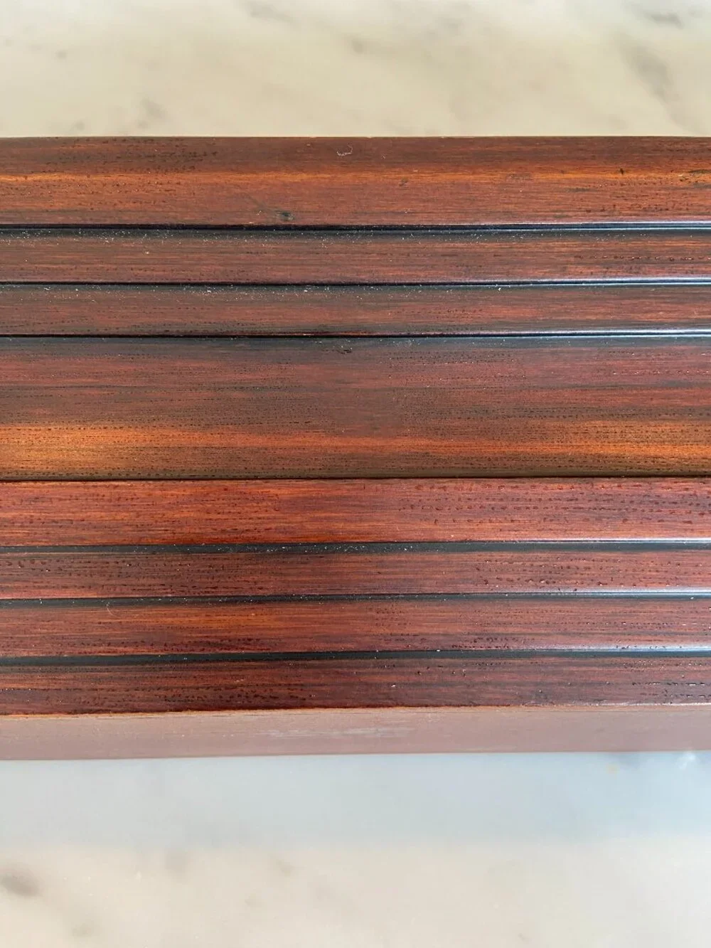 Wood Shelf/Plate Rack Mahogany Finish Great Condition